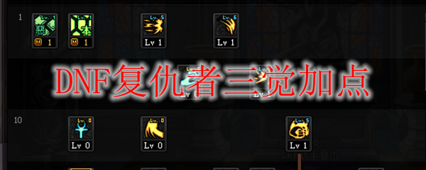 DNF复仇者三觉加点