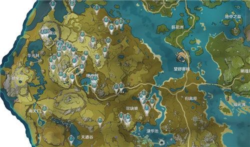 原神水晶矿分布图