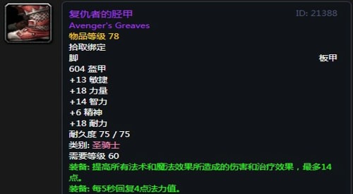 《魔兽世界》怀旧服第五阶段圣骑士毕业装备大全
