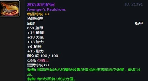 《魔兽世界》怀旧服第五阶段防骑毕业装备大全