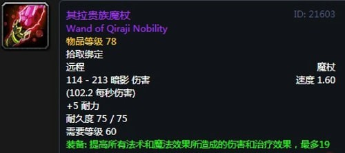 《魔兽世界》怀旧服第五阶段术士毕业装备大全