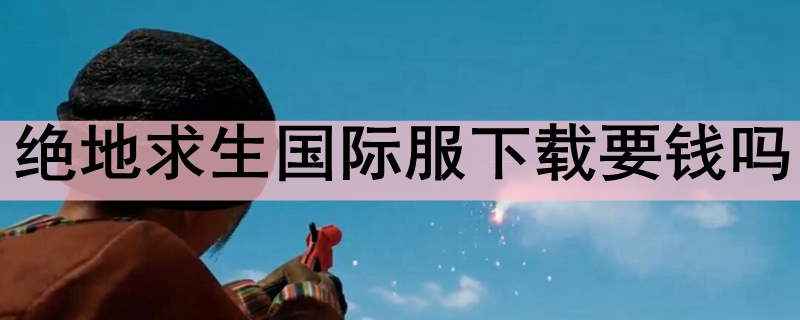 绝地求生国际服下载要钱吗