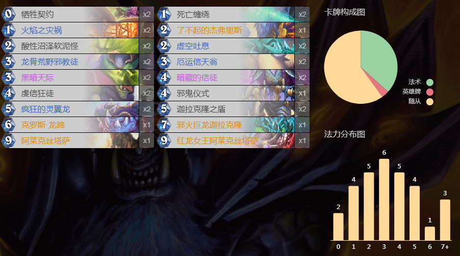 《炉石传说》外域的灰烬祈求术卡组介绍