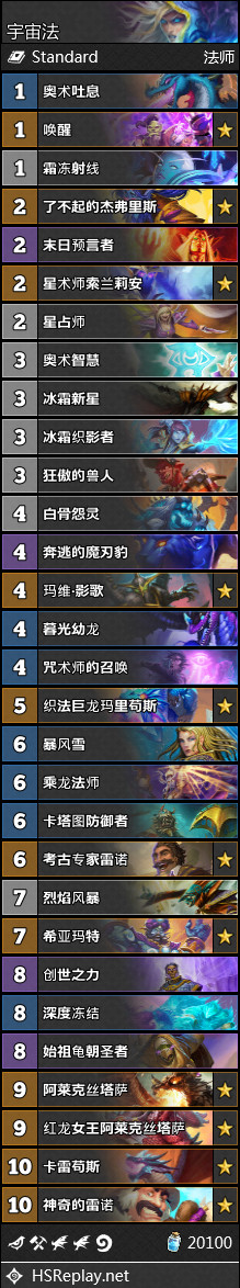 《炉石传说》法师外域的灰烬卡组构筑