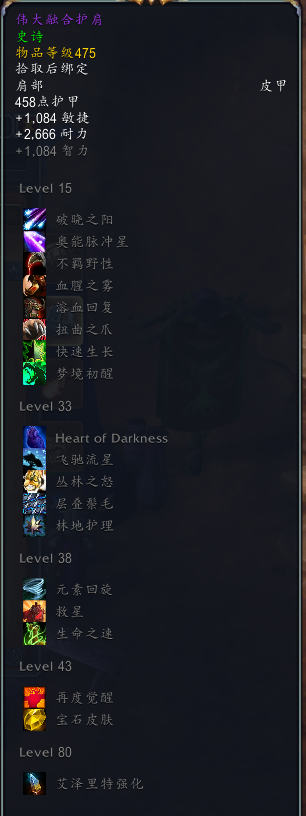 《魔兽世界》8.3尼奥罗萨德鲁伊特质装掉落介绍